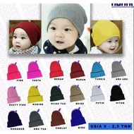 Newborn Baby Boy Girl Beanie BB-23 / Newborn Baby Boy Girl Beanie Hat / Baby Knitted Beanie / Plain 
