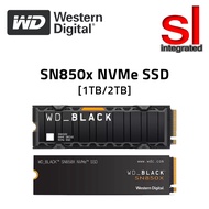 WD BLACK SN850X NVMe PCIe Gen4 M.2 SSD - 1TB/2TB/4TB (With or Without Heatsink)