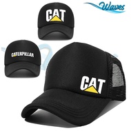 Caterpillar logo design Mesh Cap Trucker Cap Snap Back For Men & Women