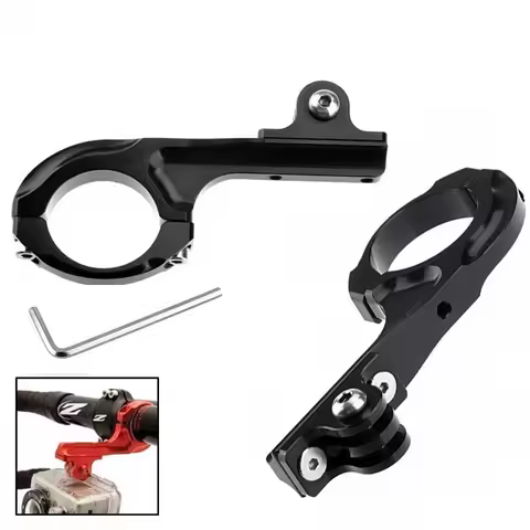 For GoPro Accessories Bike Aluminum Handlebar Bar Adapter Mount for Go Pro Hero11 10 9 8 7 Session S