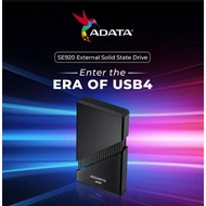 ADATA SE920 USB4 40Gbps Type-C External SSD / 1TB / 2TB / 4TB / Up to 3,800/3,700MB/s Read/Write