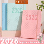 CHIHI Agenda Book, Textured PU 2026 Schedule Book