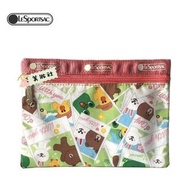 【LeSportsac】拉鏈收納包：Line Friends相片圖案 (044)