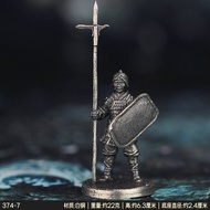 Bộ Sưu Tập Mini Figurine Metal Bronze Han Dynasty Military Model Game Chess Piece Display Micro Stat