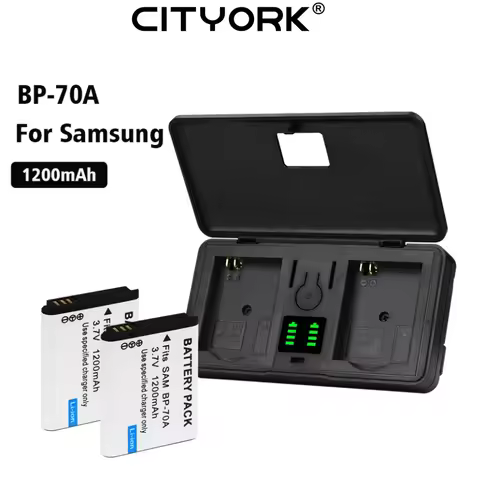 CITYORK BP-70A Camera Battery For Samsung ES65 PL80 ST30 SL600 TL105 WP10 WB35F ES73 ES80 PL120 PL80