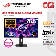 Asus 27" ROG Strix WOLED XG27AQWMG TrueBlack Glossy Tandem OLED HDR10 AdaptiveSync 280Hz 0.03ms Ergo