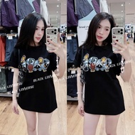 PAPE 4-letter t-shirt made of high quality cotton unisex 2-way stretch full tag mac from busy Black 