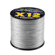 GHOTDA 300M 12-Strand PE Braided Fishing Line, Durable Multicolor for Carp Fishing