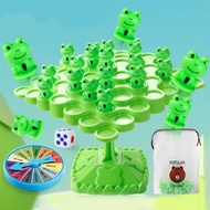 Fun Frog Balance Tree Children Montessori Math Toys Interaction Gift Game Game Board Tabletop Y9u8