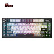RK ROYAL KLUDGE คีย์บอร์ดแบบกลไก L75 RGB 2.4 Ghz/bt/คีย์บอร์ดสำหรับเล่นเกมแบบมีสายแป้นพิมพ์ที่กำหนดเ