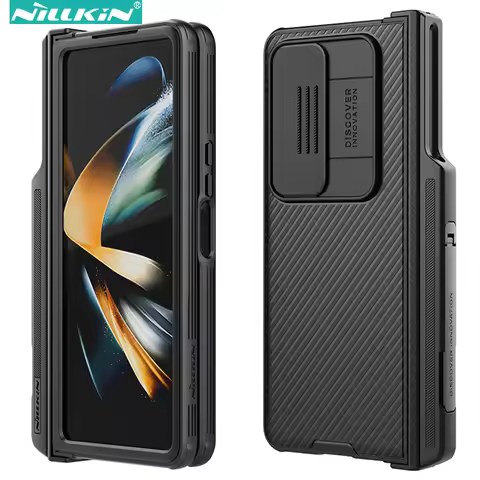 Nillkin Case for Samsung Galaxy Z Fold 4 (Set Version), with Slide Camera Cover & Pencil Case for Sa