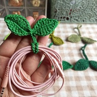 Crochet leaf sprout, Crochet cable rollerTALI