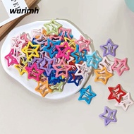 WURIMH924YYI 20PCS Star BB Hair Clips, Dopamine Y2K Star Barrettes, Colorful Headdress Headwear Pent