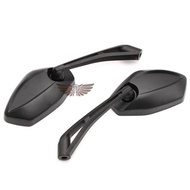 Black Universal Motorcycle Rear View Side Rearview Mirrors 8mm 10mm For Yamaha FZ1 FAZER FZ6 FZ6R FZ