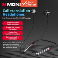 Monster SG03 Earphones Bluetooth Headband Headset Wireless Earbuds ENC Noise Cancelling Fashionable 