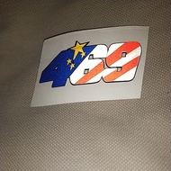 STIKER MOTOR STIKER 469 STIKER ROSSI CUTTING REFLECTION