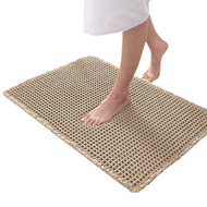 Waffle Carpet Bathroom Entrance Absorbent Floor Mat Waffle Door Mat Bathroom Non-Slip Foot Mat