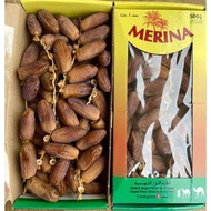 อินทผาลัม ยี่ห้อ MERINA เนื้อแห้งหวานอร่อย ขนาด 500 กรัม