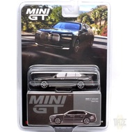 MINI GT 1:64 Scale BMW i7 xDrive60 (DRAVIT GREY) MiJo Exclusive BMW i7 xDrive60 (Dravit Grey) [Paral