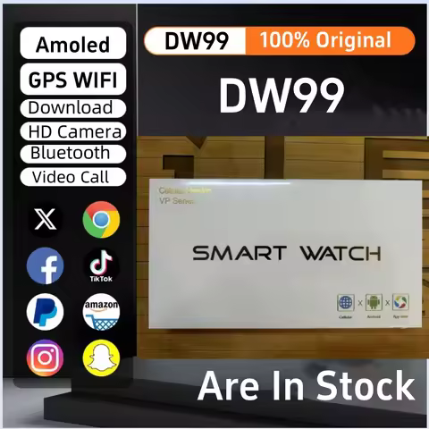 DW99 S9 S10 Ultra Smart Watch Android 4G Smartwatch Sim Card GPS WIFI Rotary Camera Video Call App D