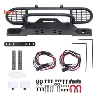 for TRX4 Metal Front Camel Trophy Bumper with Light for 1/10 RC Crawler Car  TRX4 -4