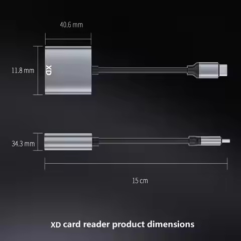 XD Picture Card Reader USB C to XD Card Reader for iPhone XD Card Adapter Compatible with iPhone 15/