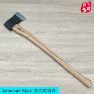 American Large Chopping Axe Logging Axe Fire Axe Opening Axe Chopping Wood Axe Forged Axe Imported W