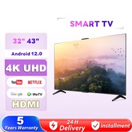 EXPOSE Smart TV 4K UHD Android TV 12.0 32 Inch Dolby Audio Smart TV 43 Inch 1080P With WiFi/YouTube/MYTV/Netflix/Hdmi