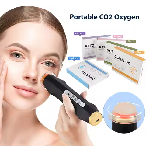 Facial CO2 Oxygen Bubble Machine Can Be Matched Glam Pod Revive Hydrate Detox Exfoliation kit Pods S