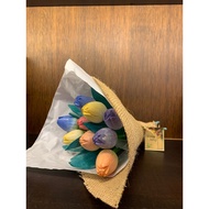 Colored Wooden Tulip Flowers | Aesthetic Home Decoration | Home Accessories