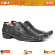 Men's Formal Loafers, Latest Daily Work Loafers, Genuine Leather, Black and Brown - Full Black Men's