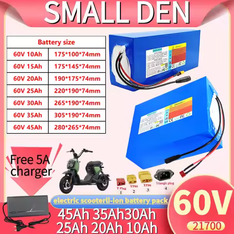 new 60V 10Ah 15Ah 20Ah 25Ah 30Ah 35Ah 45Ah 21700 Lithium battery pack 16S 2P-9P 0-3500W batterie hau