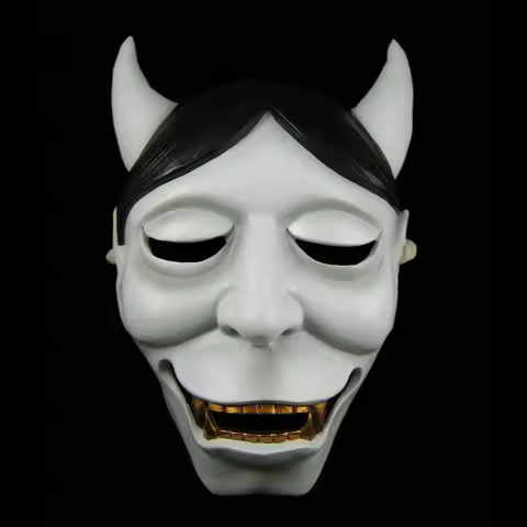 High Quality Inu x Boku SS Shirakiin Ririchiyo Atavistic Mask Mikofuku Anime Halloween Cosplay Prop 