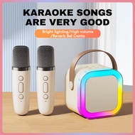 ลำโพงบลูทู ลำโพงบรูทูธเบส ลำโพงไร้สาย ลำโพงพกพา ลำโพงแบบพกพา ลำโพงบรูทูธไร้สาย ลำโพงบลูทูธแบบพกพา ลำโพงบลูทูธไร้สายพกพาPortable Mini Bluetooth Speaker microphone speaker Wireless Dual Microphone Karaoke Speaker 3DStereo Amplifier