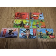 TOT Phone Card Set MULAN 7 Movies