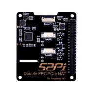 52Pi B12 Double FPC PCIe HAT Adapter Board for Raspberry Pi 5