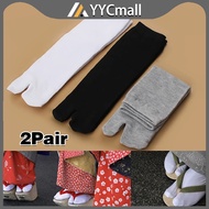 2Pair Two Finger Socks Tabi Socks Two-Toe Socks Two-finger Toe Cotton Socks