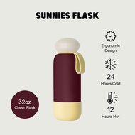 Sunnies Flask 32oz Pebble Flask in Cheer (Insulated Water Tumbler for Hot and Cold)