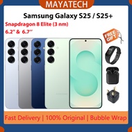 Samsung Galaxy S25 6.2'' 4000 mAh 25W wired/Samsung Galaxy S25+ Snapdragon 8 Elite (3 nm) 6.7'' 4900