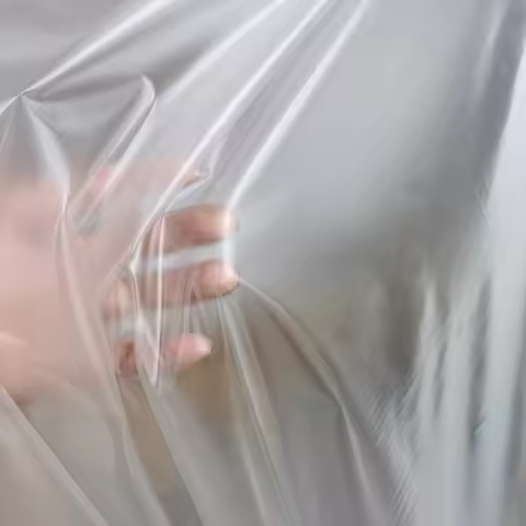 New translucent misty Tpu fabric see-through plastic clothing fashion raincoat waterproof sewing Diy