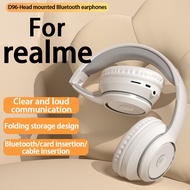 realme-Exclusive Bluetooth wireless earphones Foldable noise cancelling Headset hifi gaming headphon