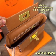 [amo..Return] 2424 Handbag Kelly Bag Chain Bag Genuine Leather Bag Female Bag Diagonal