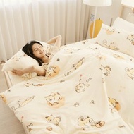 超柔瞬暖法蘭絨床包 被套 鋪棉暖暖被/床單 兩用被毯/FL049