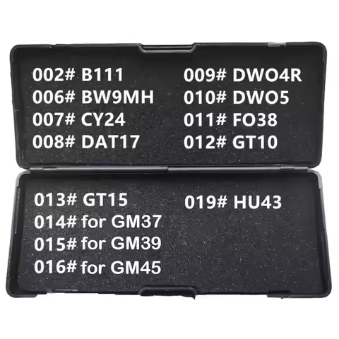 1-19 LiShi 2 in 1 B111 BW9MH CY24 DAT17 DWO4R DWO5 FO38 GT10 GT15 for GM37 GM39 GM45 HU43 Locksmith 