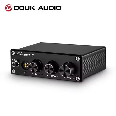 Douk Audio Q3 HiFi USB DAC Mini Digital to Analog Converter Headphone Amp Coax/Opt to 3.5mm Audio Ad
