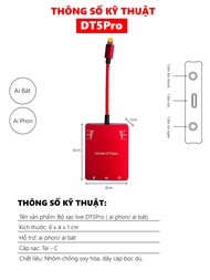 [ Giá Tốt Nhất 2024 ] Bộ chuyển đổi Livestream Cao Cấp DT5Pro -Hỗ Trợ Vừa Livestream Vừa Sạc Cho Điệ