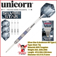 Unicorn Steel Tip Dart - Gary Anderson Silverstar Type 4 (21G & 23G)