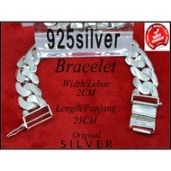 Bangle Silver for men 925s (Lebar2cm)(Dewasa Rantai Tangan)