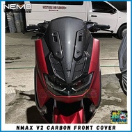 ♚ ◟ ∣ Nmax V2 Carbon Front Cowling Cover Windshield Chest Panel Console
