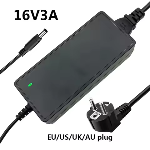 16 Volt AC DC 16v 3a Power Supply 16v Source 16v Transformer AC to DC Converter Adapter 16v UK Plug 